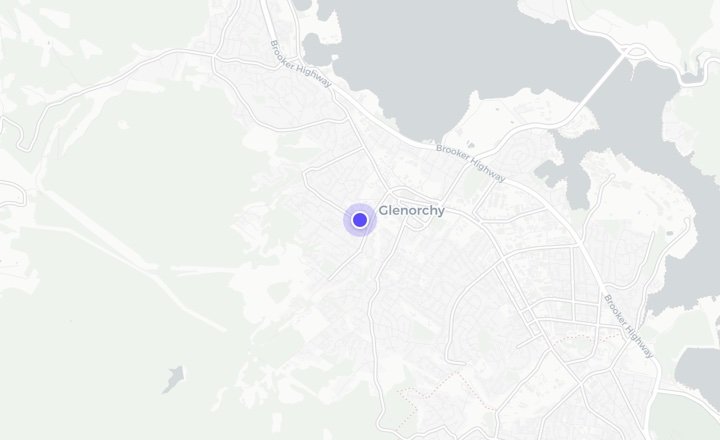 Map of Glenorchy, Tasmania, where Devarko is based